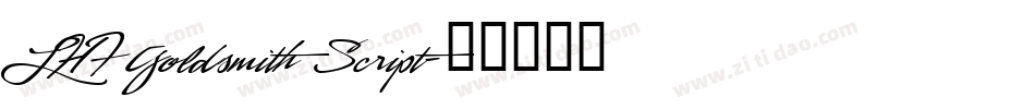 LHF Goldsmith Script字体转换
